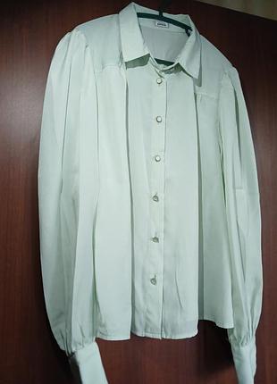 Мятная блузка ретро винтаж