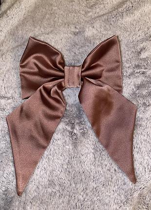 Шовкова заколка-бант для волосся прикраса