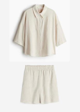 Костюм лляний h&m, m-l