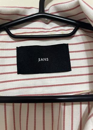 Сорочка у смужку коротка унісекс розміру s-m sans