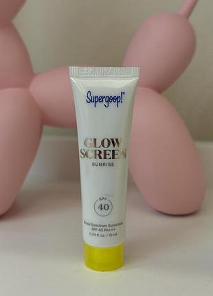 Тонований сонцезахисний крем для обличчя supergoop! glow screen  spf 40