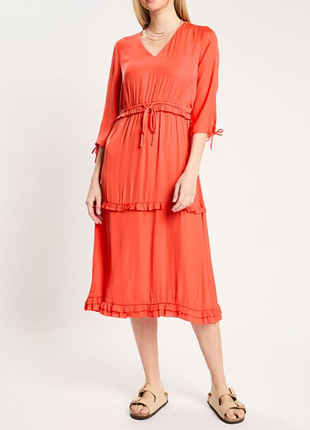 Тарракотовое стильное платье scotch&amp;soda, s