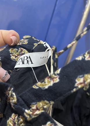 Кроп-топ бавовняний вільний на бретелях zara l5 фото