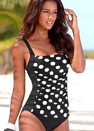 Слитный купальник в горохи resort u912/ 40 европейский.