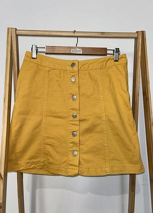 Спідниця джинсова жовта
