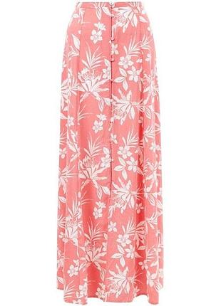 Бомбкзная длинная юбка, юбки вискоза на пуговицах