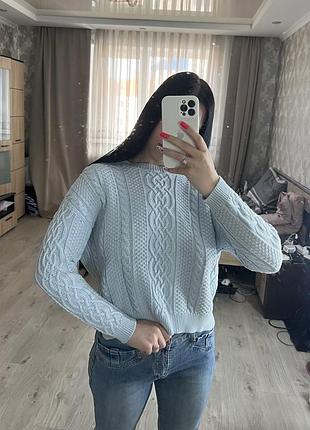 Светр блакитний жіночий