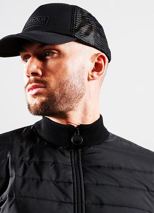 Кепка barbour international heli trucker cap black mha0476bk11, os