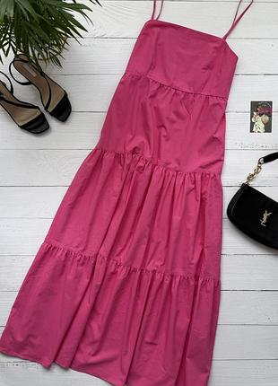 Стильний малиновий сарафан вільного крою primark