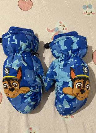 Теплі рукавички щенячий патруль