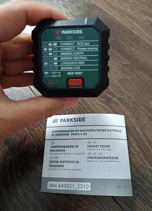 Тестер для розеток parkside 5
