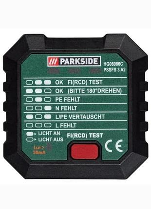 Тестер для розеток parkside