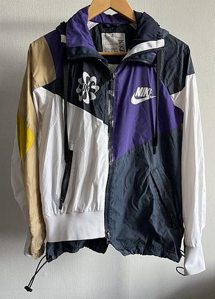 Двошарова куртка вітровка nike sacai коллаб