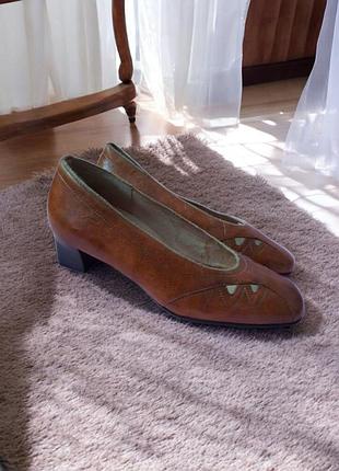 Женские кожаные туфли, босоножки theresia m нижняя p.38,5