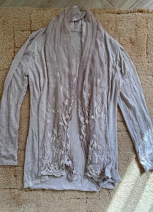 Кардиган блідо рожевого кольору (без гудзиків)