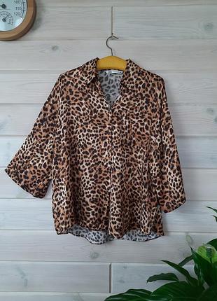 Рубашка у гепардовый принт