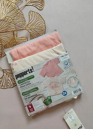 💙💛фабричный комплект, нежных цветов футболок для девушки 💞 pepperts