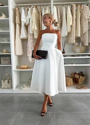 Жіноча стильна сукня міді