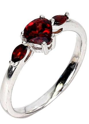 Гранат серебряное кольцо, 0321лг