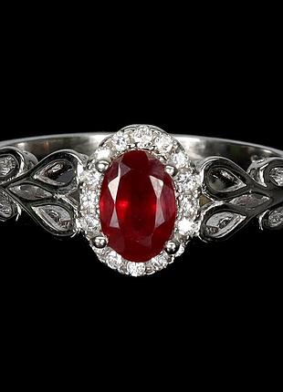 Рубін срібна каблучка, 0330лр