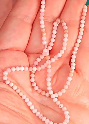 Опал розовый ø3 бусы, 0496оо