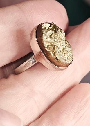 Пірит срібна каблучка, 0316лп