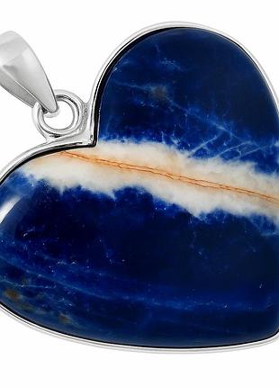 Содалит серебряный кулон, 0130пс