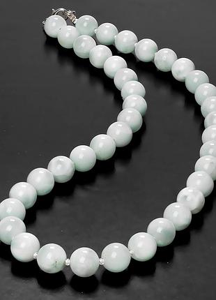 Ангелит зеленый бусы ø10 мм., 464оа