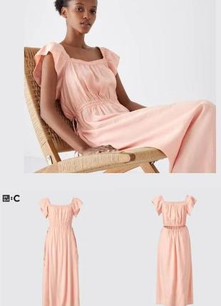 Лляна сукня uniqlo преміум-серії uniqlo:c