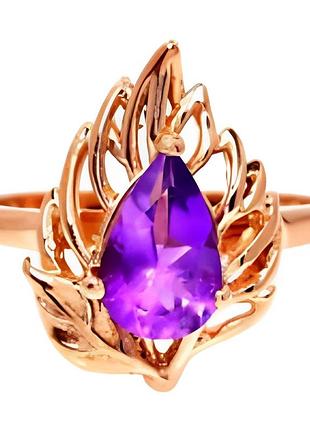 Аметист серебряное кольцо, 0143ла