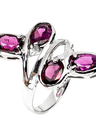 Родолит серебряное кольцо, 0342лг