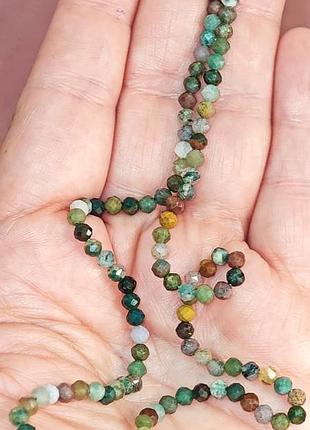 Гелиотроп бусы ø3 мм., 0495ог