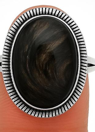 Гиперстен серебряное кольцо, 0427лг