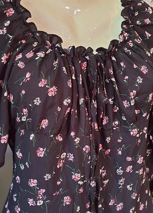 Легкое платье в цветочек 4