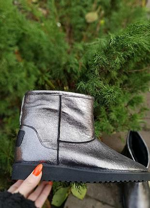 Шкіряні уггі черевики чоботи зимові