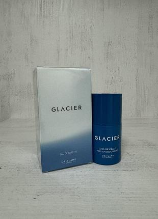 Чоловічий набір туалетна вода glacier + кульковий дезодорант-антиперспірант glacier
