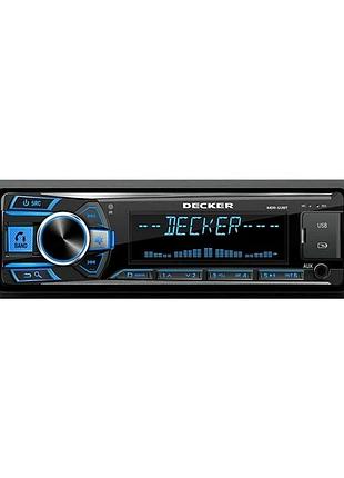 Автомобільна магнітола 1din мультимедійний центр decker mdr-122 bt