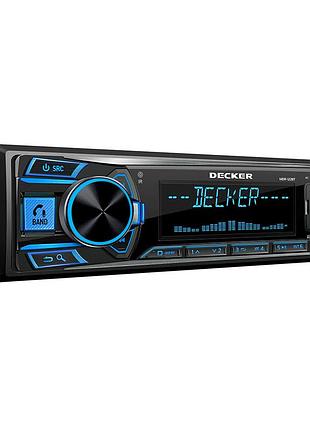 Автомобільна магнітола 1din мультимедійний центр decker mdr-124 bt