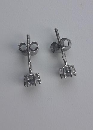 925 серебро серебряные серьги сережки пусеты гвоздики