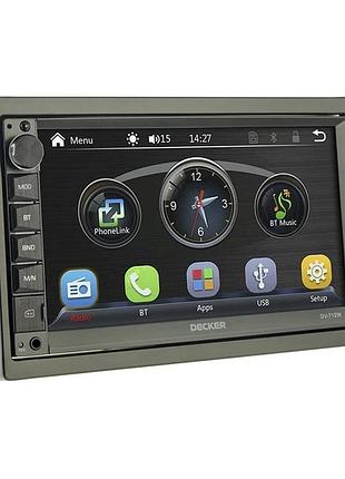 Автомобільна магнітола 2din мультимедійний центр decker dv-712w