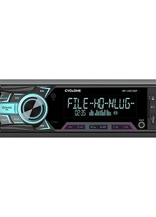 Автомагнитола cyclone mp-1097 dsp с bluetooth, эквалайзером и возможностью подключения сабвуфера