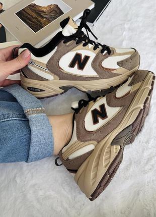 Кроссовки new balance 530 brown/beige