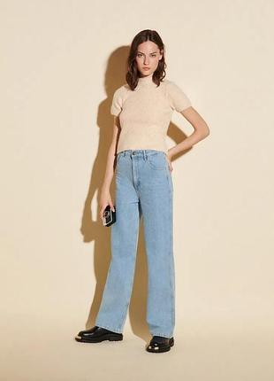 Короткий вязаный свитер с твидовым эффектом sandro