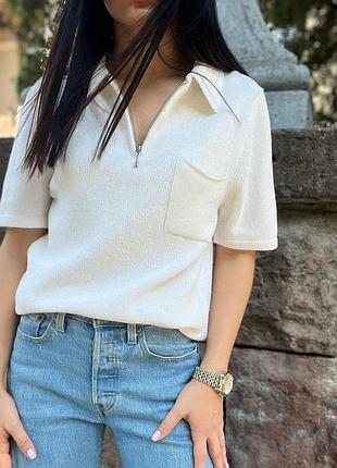 Оригинальная футболка , поло sandro paris