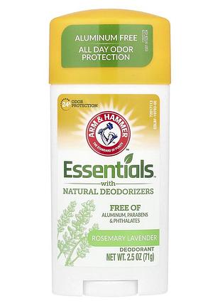 Натуральный дезодорант arm&hammer essentials розмарин и лаванда