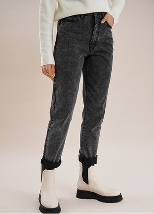 Базові джинси мом ostin, висока посадка.