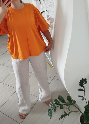 Футболка оранжевая большой размер