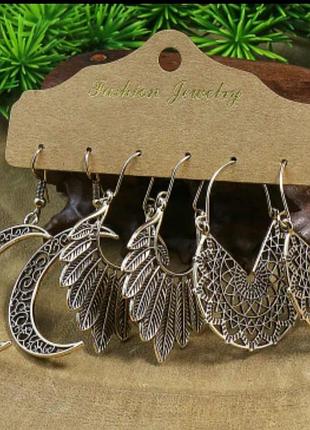 Серьги винтаж стиль