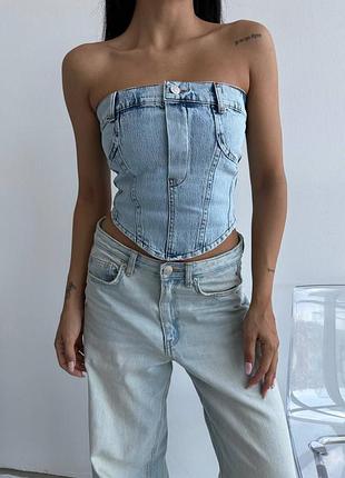 Джинсовый топ