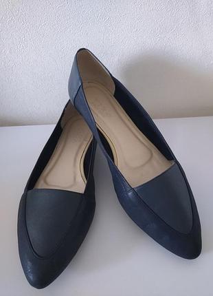 Балетки женские кожаные